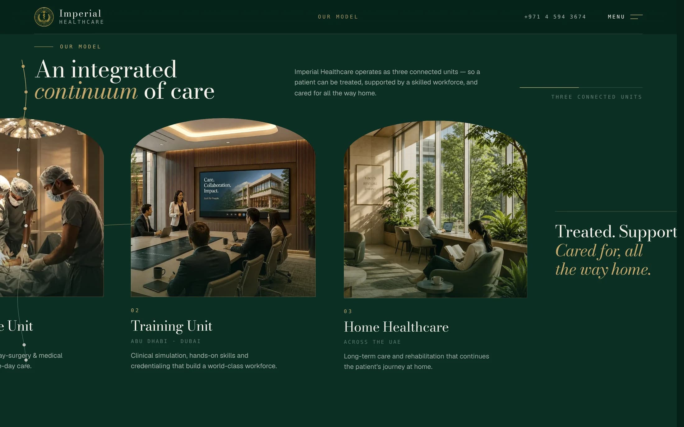 An integrated continuum of care, frame 2 of 3